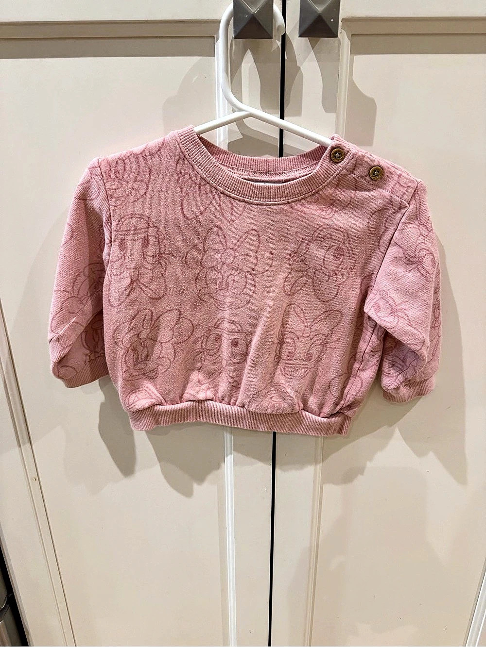 Disney Minnie Mouse Daisy Duck Pink Sweatshirt 18m